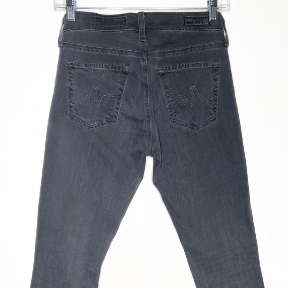 AG Adriano Goldschmied Distressed Gray Super Skinny Ankle Jeans - Picture 9 of 12